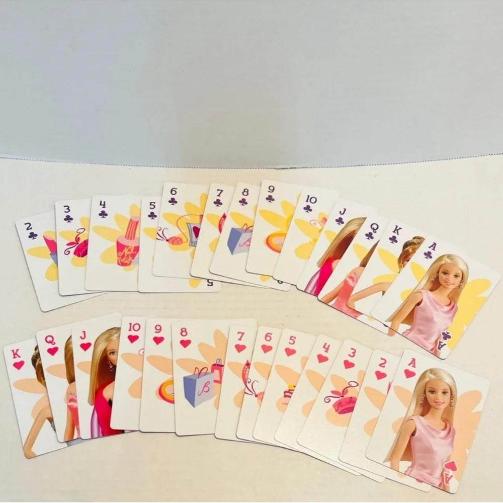 PRICE FIRM RARE Barbie Pink Playing Cards Collector Set - Picture 12 of 16